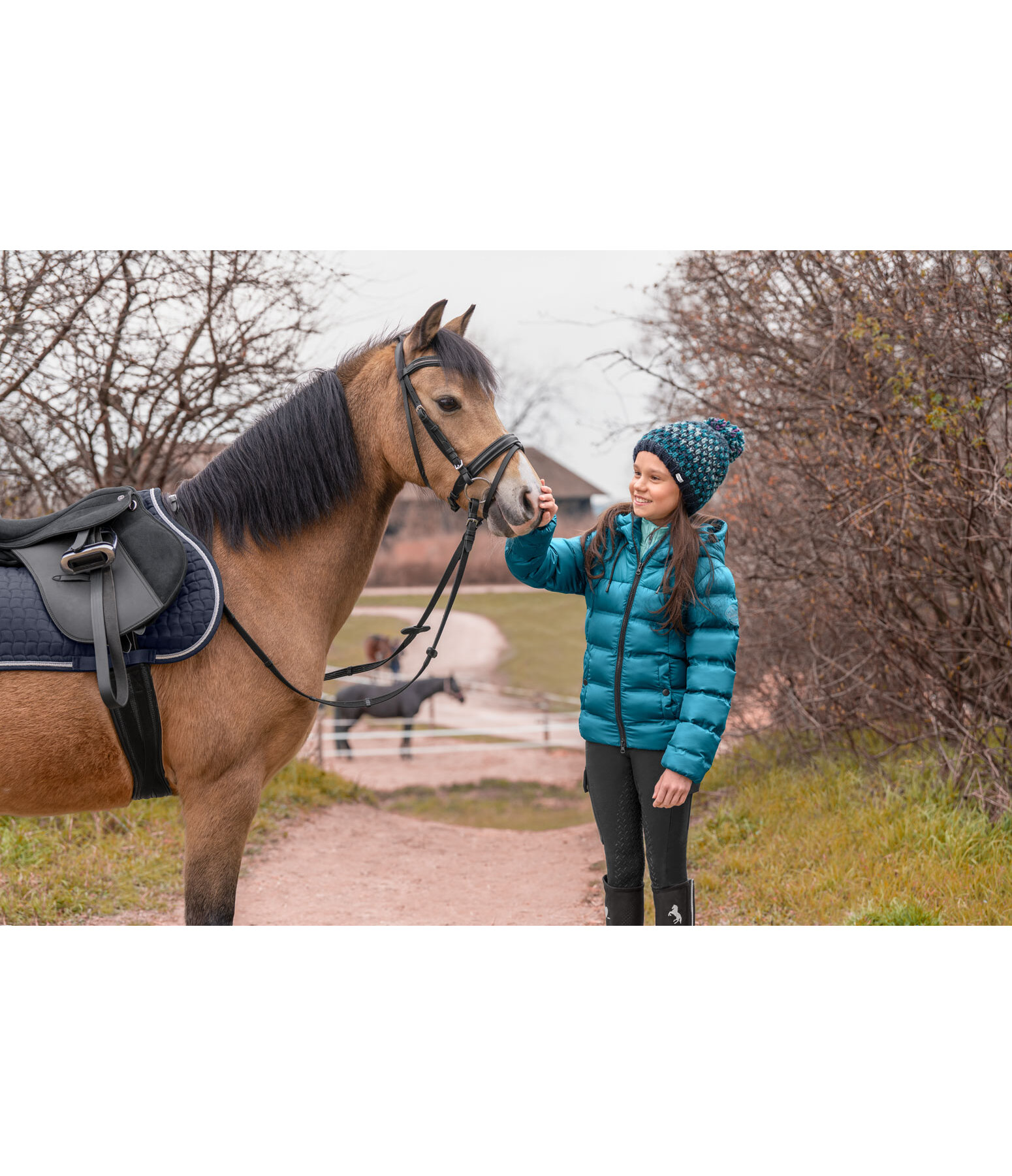 Kinder-Winter-Steppreitjacke Fenna