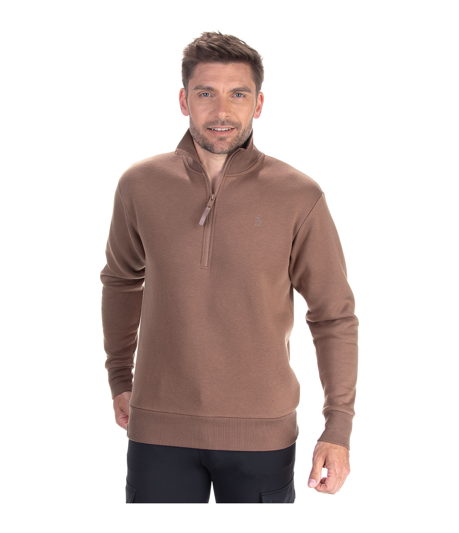 Herren-Sweatshirt mit Reissverschlusskragen Portland