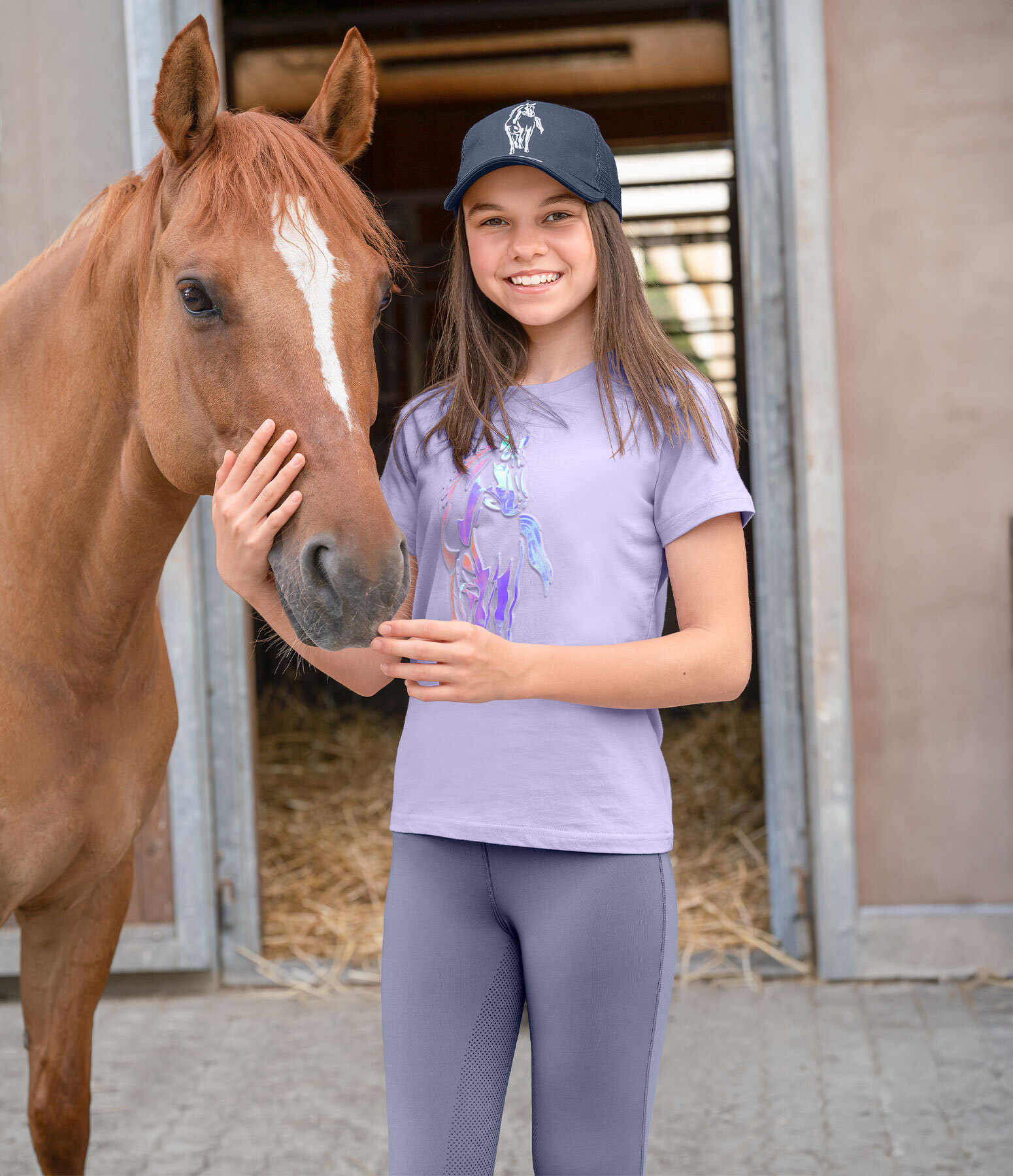 Kinder-Outfit Rona in lavendel