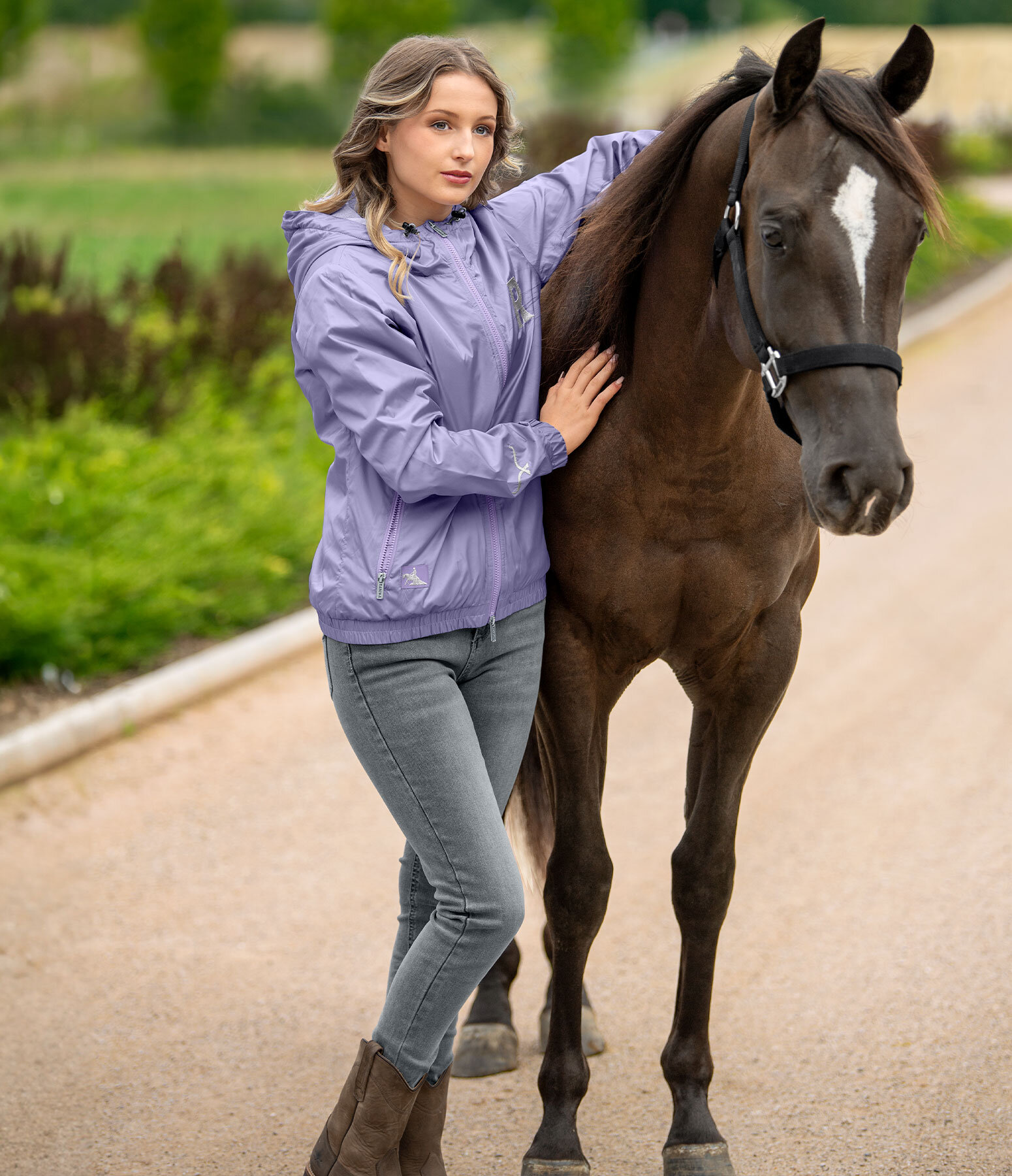 Western-Outfit Carly in blueberry